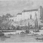 Burg Wettin historische Ansicht